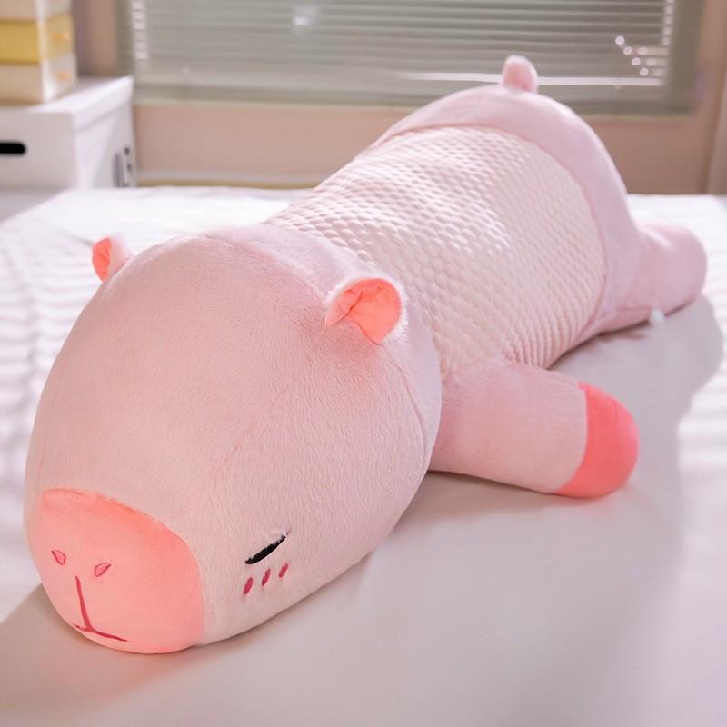 Cute Capybara Embroidered Plush Pillow For Girls And Boys Sleeping Bedside Cushion Support