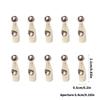10pcs Umbrella Tail Beads Metal End Caps For 4mm Umbrella Repair And DIY Metal Tips For 4mm Diameter Bone