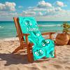 Personalized customized proof beach towel with Animal Crossing  pattern - soft, absorbent, quick-drying, perfect swimming, camping&bathing