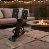 Heavy-Duty Metal Roofing-Mount Saddle Bracket -Coated Adjustable Angle