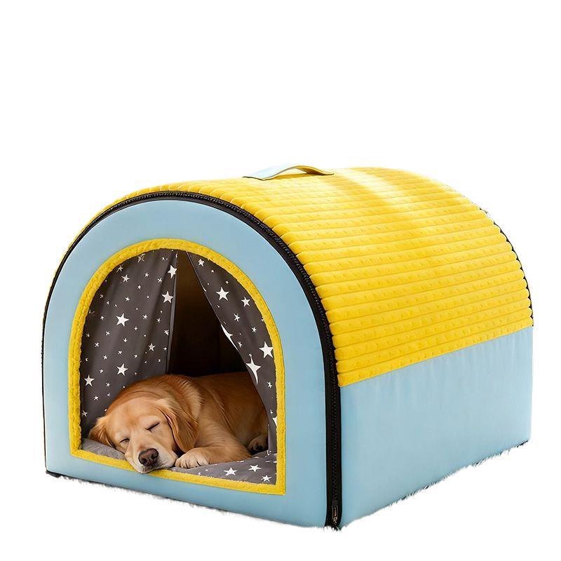 Cozy Cat & Dog Tent Bed - Washable, Detachable, All-Season Enclosed Shelter with Security.