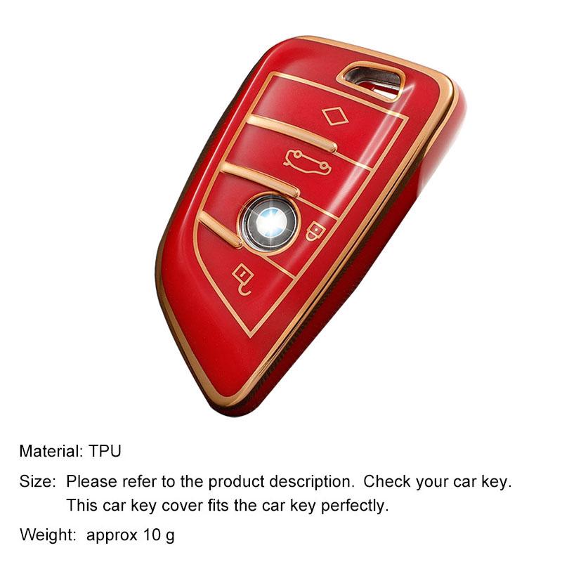 TPU Car Key Cover Case Fob for BMW M3 M4 M5 M8 X3M X5M X1 X4 X5 X6 IX3 Z4 I4 2 Series 4 Series 5 Series 8 Series 6 GT 320i 440i