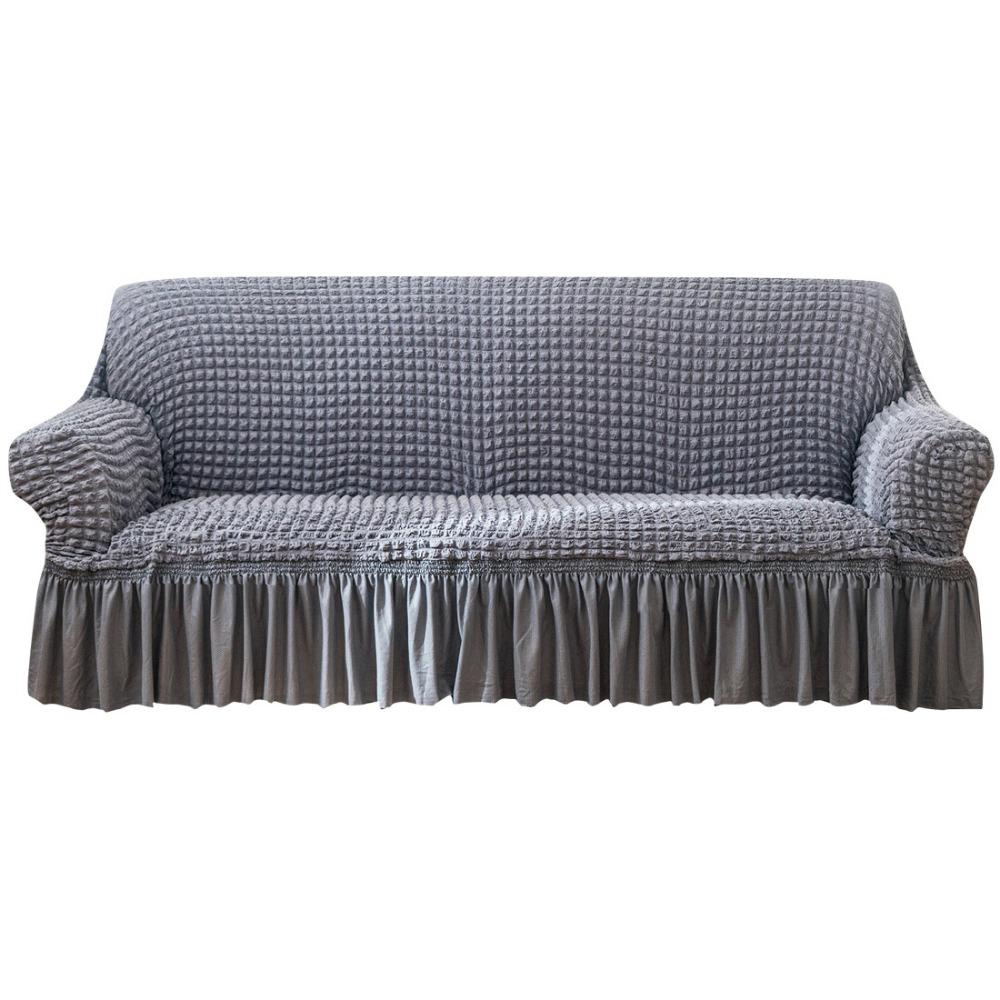 Luxus Sofaschutz Volle Abdeckung Bubble Jacquard Dehnbarer Couchüberwurf Ganzjahres Universal Sofabezug