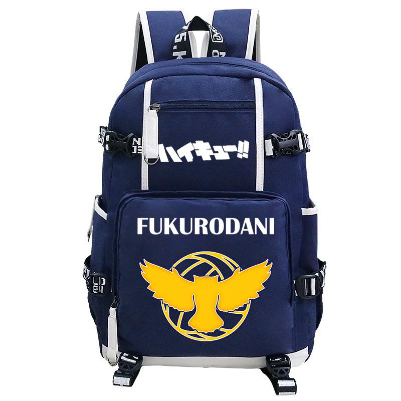 Japanese Cartoon Print Teen Student Schoolbag Outdoor Leisure Large Capacity Travel Backpack