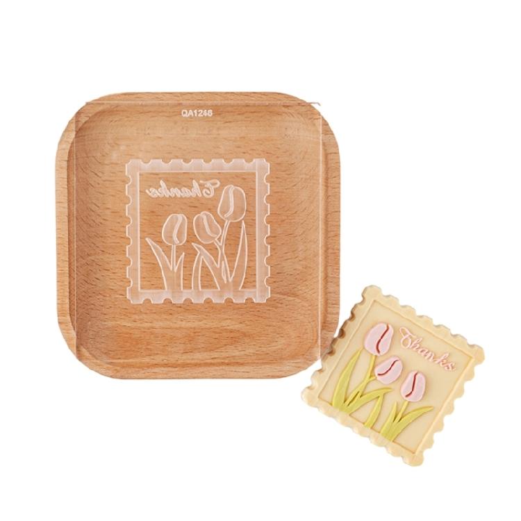 Biscuit Moulds Easy to Use Biscuit Stamps Mothers' Day Theme Plastic Material
