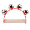 Wooden Half Round Hand Ringing Bell Children Musical Orff Instruments Clapper Handle Educational Fun Toys Infant Teaching Aids