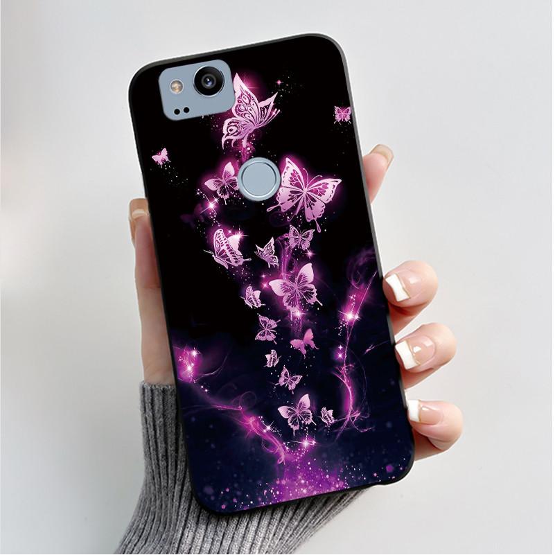Pattern Case For Google Pixel 2 XL Pixel2 Funda Soft Silicone Shell For Google Pixel 1 XL Pixel1 Cover Cute Flower Casing Coque