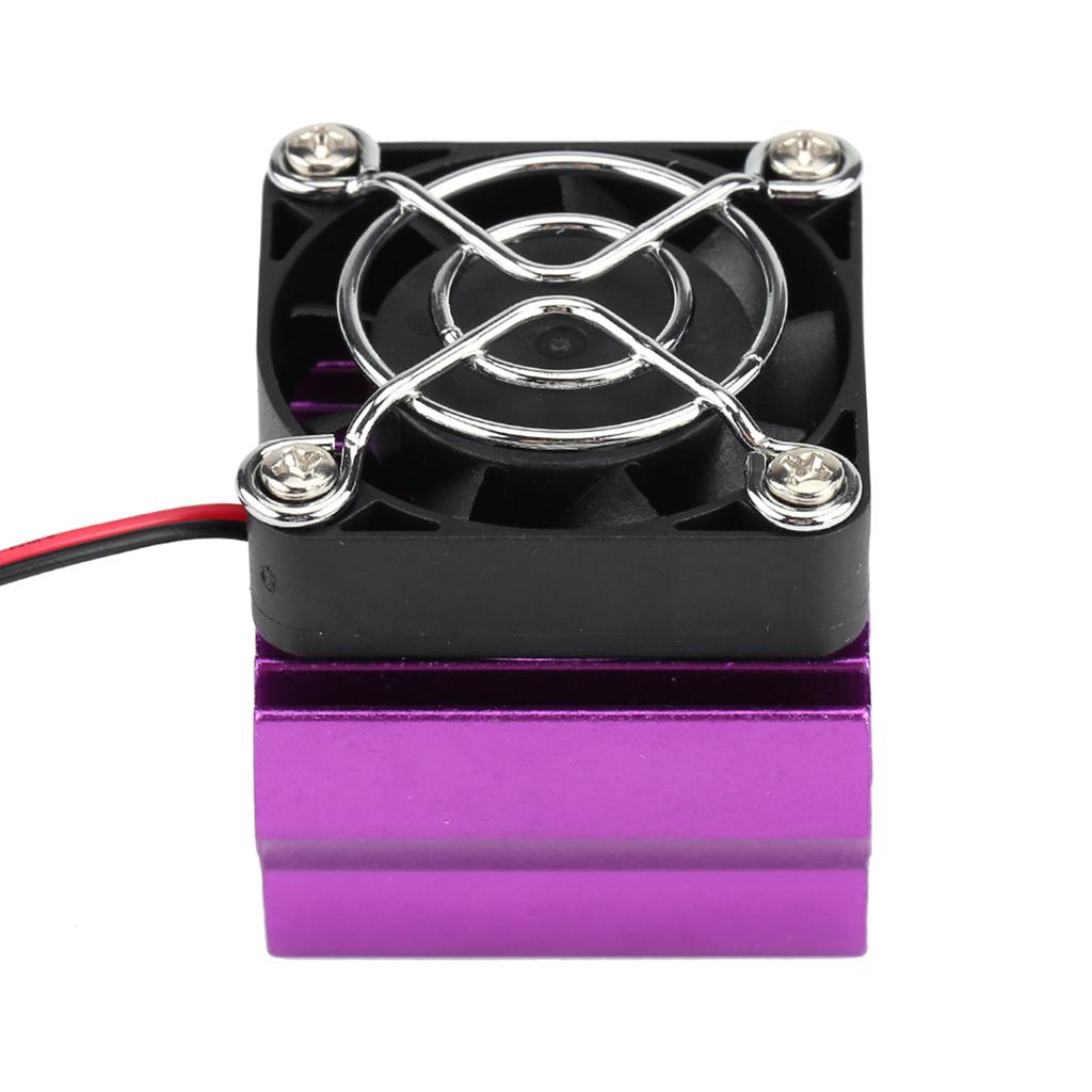 Heat Sink With Cooling Fan for 110 Scale Electric RC Car 540  550  3650 Motor (Purple)