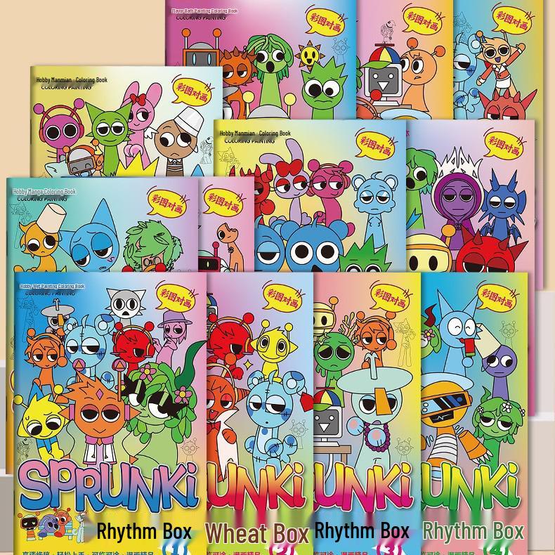 Аниме-игра с трассировкой Rhythm Box: Детская раскраска и альбом для рисования в детский сад, ручная роспись