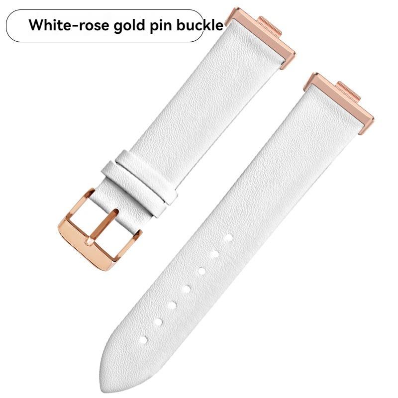 For Huawe Watch Fit3 Fit4 Leather Strap Sports Fit 3 Smart Watch Fit 4 Pro Wristband Ultra-thin Plain Cowhide Watch Chain