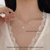 925 Sterling Silver Teardrop Necklace: Light Luxury Clavicle Chain, New 2025 High-End Women's Style