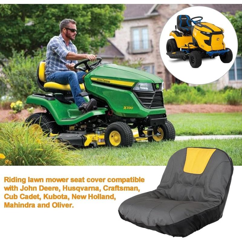 Heavy Duty Durable Lawn Mower Seat Cover Oxford Cloth Non Slip Anti Scratch Waterproof Forklifts Garden Construction Tools