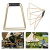 Camping Foldable Metal Stand Portable Aluminum Alloy Box Stand Stainless Steel Outdoor Storage Boxes Shelves for Travel Cooking
