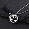 Little Devil Trendy Brand Necklace Hip Hop Men and Women Simple Couple Titanium Steel with Pendant