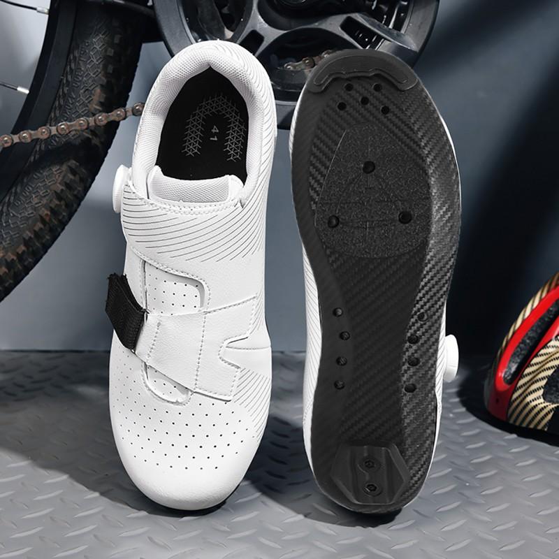 Unisex Road Cycling Shoes Hard Sole Non-Cleat Bike Men Women Lightweight Anti-Slip Performance Pedal
