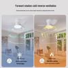 2025 Retro Ceiling Fan Light with Integrated Variable Frequency Chandelier for Living and Dining Rooms