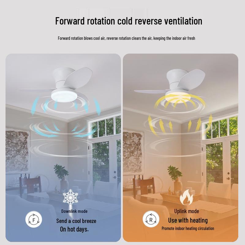 2025 Retro Ceiling Fan Light with Integrated Variable Frequency Chandelier for Living and Dining Rooms