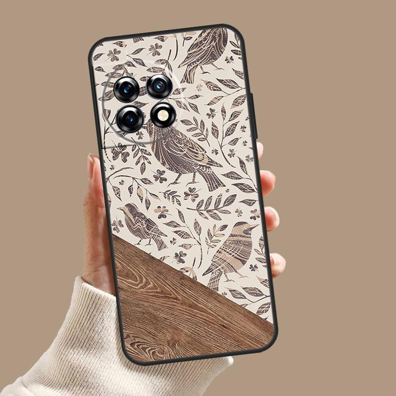 Boho Botanical Leaf Cow Cactus Case For OnePlus Nord CE 5 2 3 4 Lite N20 N30 OnePlus 15 13 12 11 9 10 Pro 13R 10T 13T Cover
