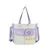 Contrast Large Capacity Tote Bag Student Crossbody Bag Girls Star Print Shoulder Bag