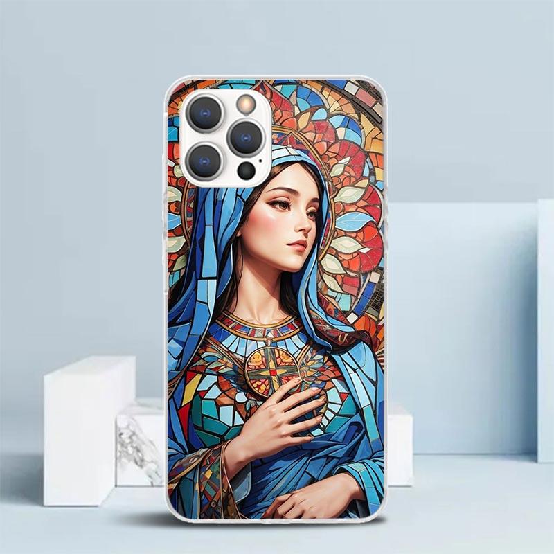 Virgin De Guadalupe Virgen Mary Phone Case For IPhone 16 17 Air 16E 15 14 Plus 13 Mini 12 11 Pro Max 7 8 + SE 2020 Soft TPU Back