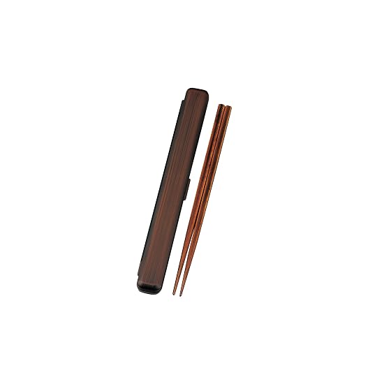 Tatsumiya Wood Grain Lunch Chopstick Case Set (23.0cm), Tochigi Grain Size: [Case] approx. W23.9 D2. B0BVQLLWJB