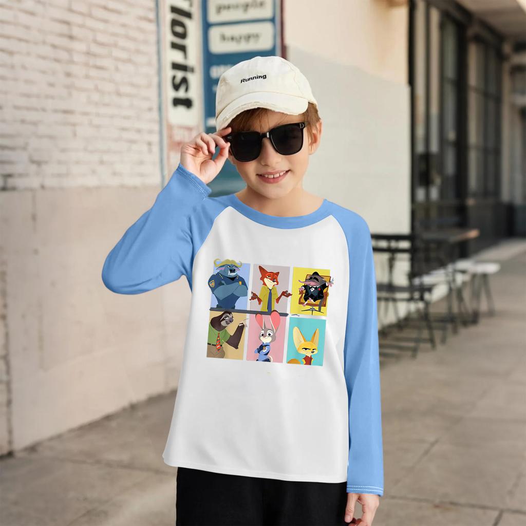 Modisches und bequemes Kinder-Langarm-Oberteil mit Rundhalsausschnitt und lockerem Schnitt