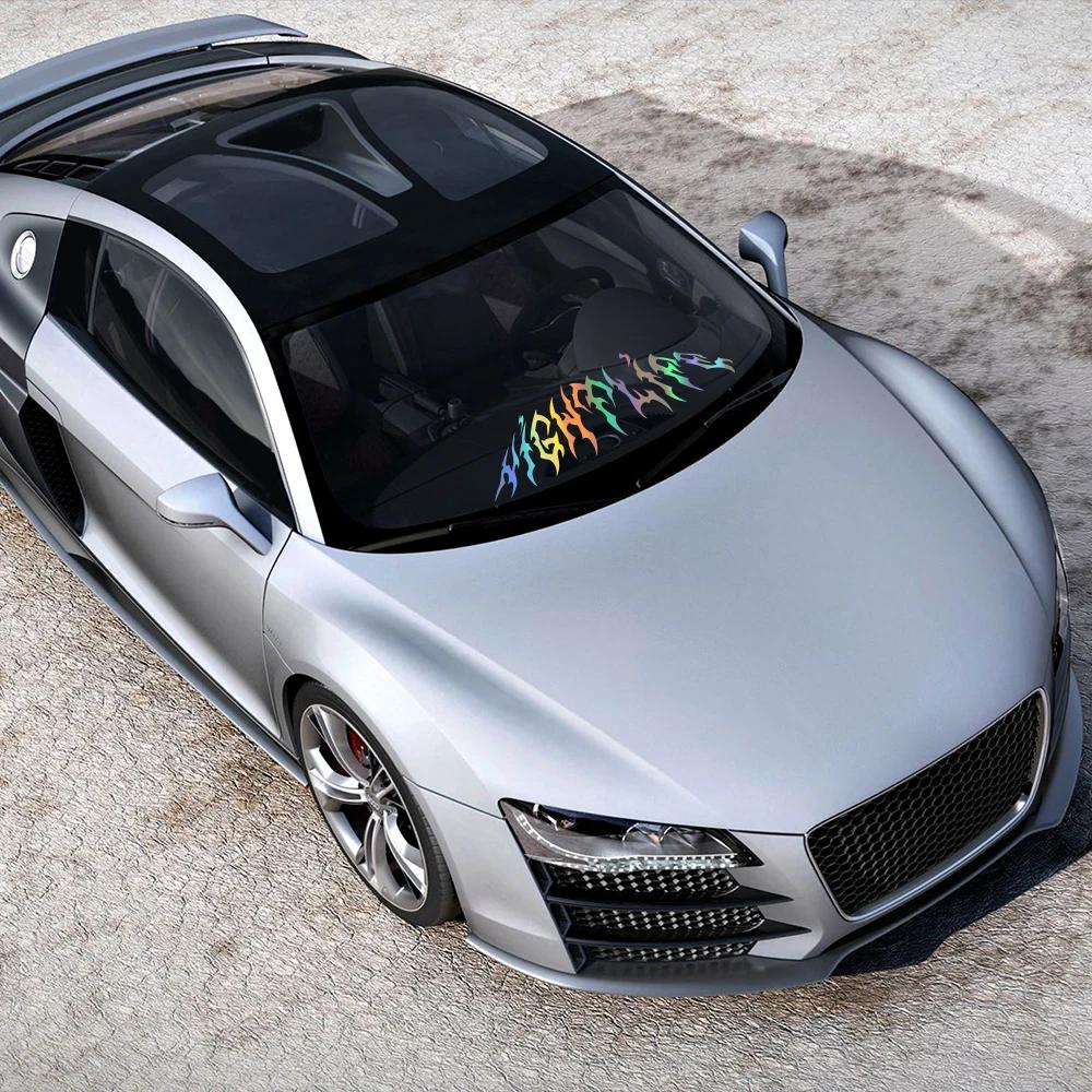 Car Windshield Banner Nightlife Graphics Rear Window Racing Stripes JDM Vinyl Decals Truck Body Windscreen Sticker Accessories