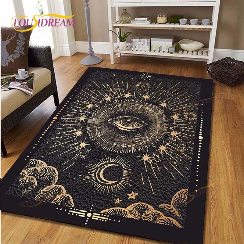 Masonic Carpet Freemason Illuminati Ring Floor Mat Living Room Carpet Indoor Area Soft Flannel Play Mat Area Rug Kawaii Rug