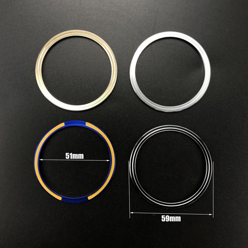 3Pcs/Set Car Styling AC Adjustment Knob Decorative Ring For Subaru Forester Impreza XV Crosstrek WRX Levorg Auto Accessories