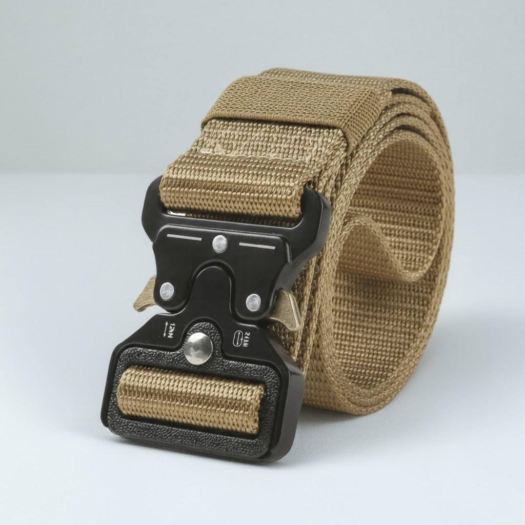 

Men s Tactical Belt Quick Release Military Style Nylon Canvas Work Belt with Metal Buckle for Outdoor Sports Camping хакі