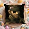 Metal Gear Solid Delta Eater Cushion Cover Plush Fabric Soft Double-Sided Printed Sofa Warm Winter Home Gift Pillow Cover