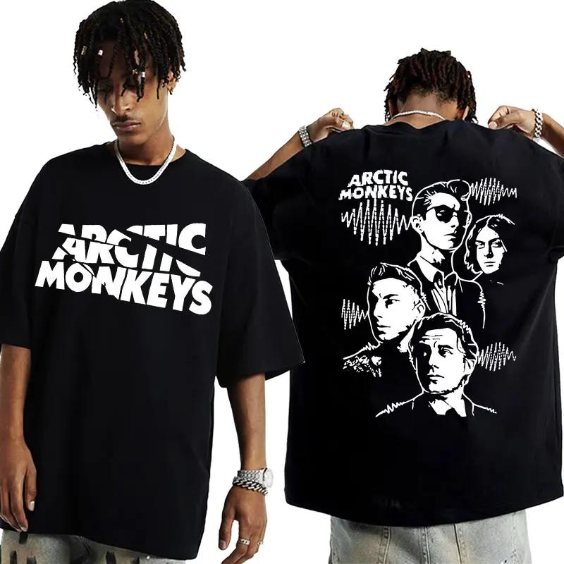 Vintage Favourite Worst Nightmare T Shirt Arctic Monkeys 505 Lyrics Print Tee Shirt for Men Women Hip Hop Punk Oversized T-shirt