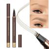Eyebrow Pencil, 2Pcs Waterproof Microblading Eyebrow Pens, 4 Tip Precise Eye Brow Makeup Pen for Women to Effortlessly Create Natural Brows