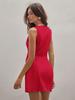 2026 Sleeveless Mid-length Women's Dress: Fashionable European & American Style with Button-up Design