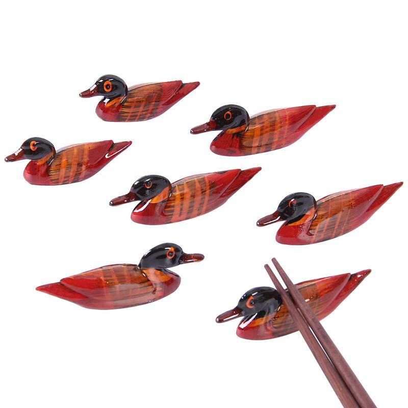 Chuangbaosen Mandarin Duck Ceramic Chopstick Rest