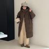 White Duck Down Long Large Quilt Down Jacket Women's 2025 Winter Thickened Fashion Loose Large Size Knee Jacket