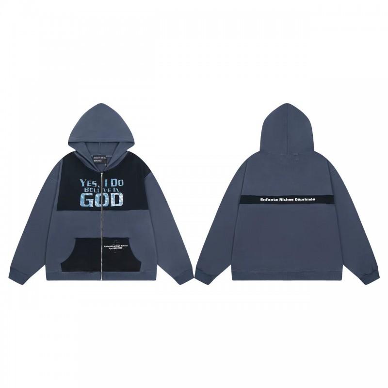 Unisex Oversized Hoodie With Distressed Washed Cotton Print Streetwear Youth Fall