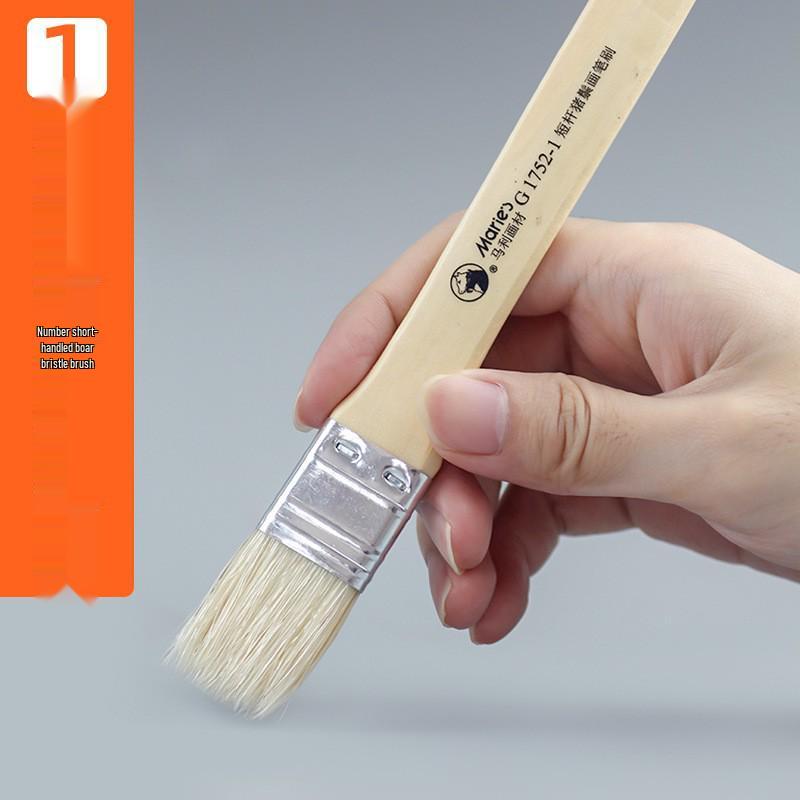 

Малая щетинная кисть - Длинная ручка, Большая 1751, для акриловой живописи и росписи стен Mali Original [Single Brush]