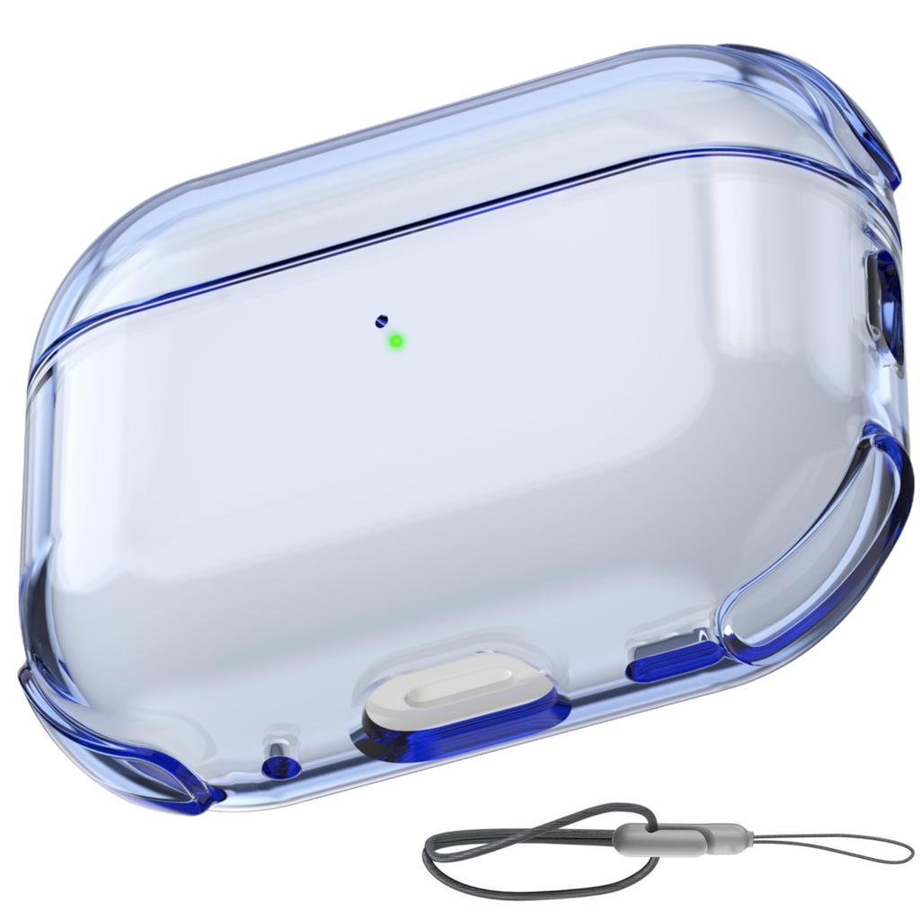 (Clear) for AirPods Pro 3 Earphone Case Clear Cover with Lanyard Soft Transparent Protective Case For AirPods Pro 3rd Generation