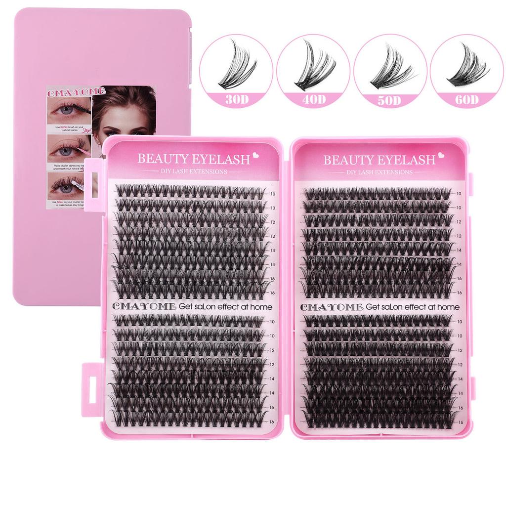 640 Tufts Diy Single Tufts Of False Eyelashes Natural Thick D-Song Segmented Grafting Eyelashes