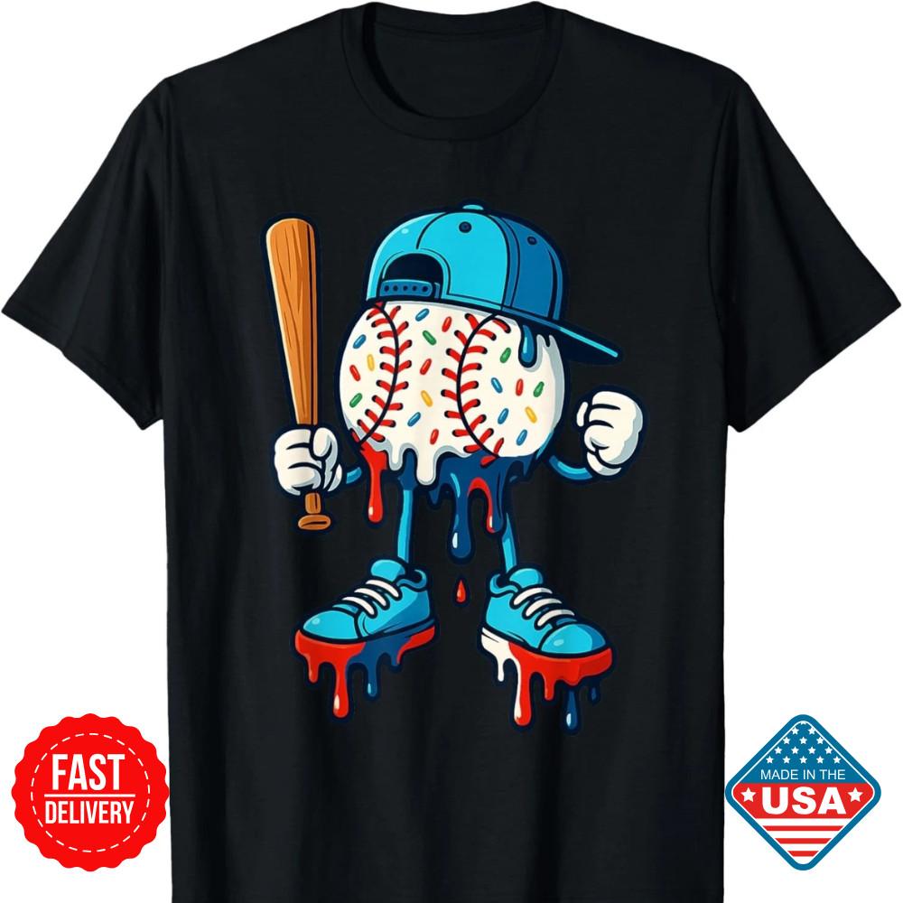 Baseball Lifestyle 101 Apparel Youth Baseball Drip Icecream T-Shirt Fan Shirt Nw Unisex T-Shirt