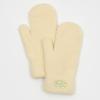 RECLOW FLUFFY LOGO MITTEN GLOVE LEMON