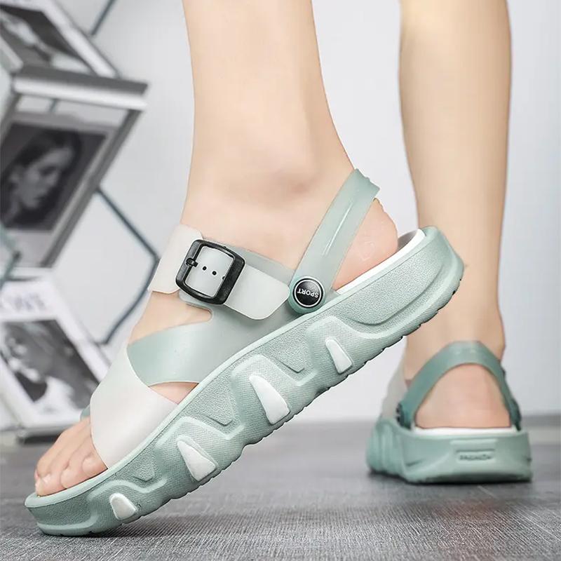 Men Sandalas Fashion Beach Couple Sandals Thick Sole Slipper Waterproof Anti-Slip Sandals Flip Flops for Women Men Unisex