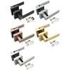 Aluminium Door Lever Lock Set Adjustable Latches Upgrades Interior Door Lever Lock Set Simple Installation for Home