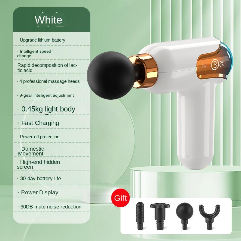 LCD Intelligent Frequency Control Fascia Gun Mini Portable Usb Whole Body Massager Electric Neck Membrane Instrument