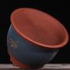 Extra Large Tall Purple Ceramic Flower Pot - High Cylinder Design