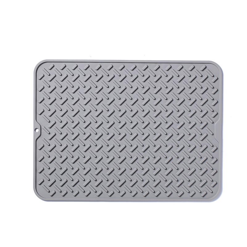 Silicone Hollow Drainage Heat Insulation Mat Square Sink Mat for Kitchen Sink Bottom Anti-scratch Anti-drop