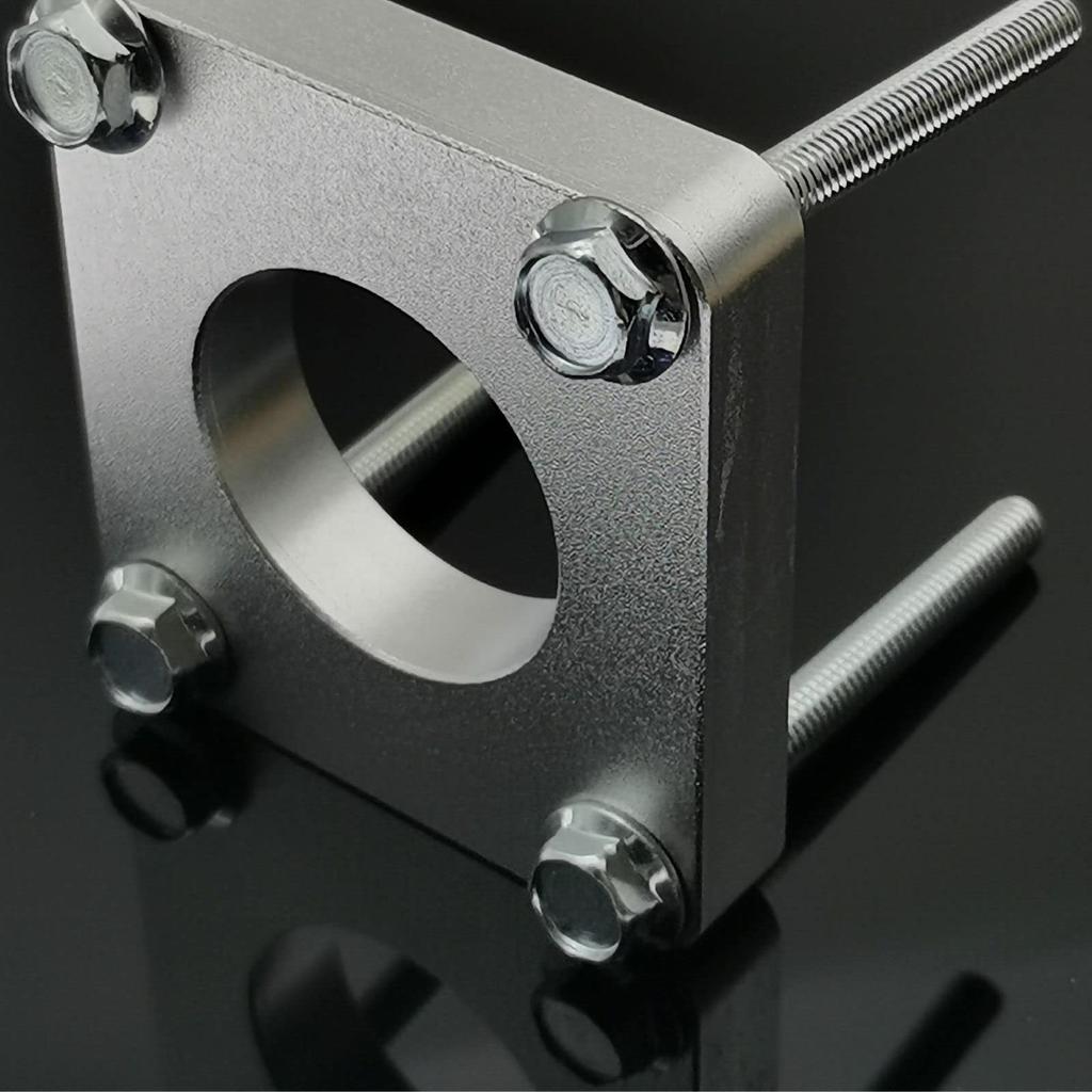 JINGLING Carry Trunk K6A Throttle Spacer Aluminum Throttle Body 1 Piece DA62T/DA63T/DA65T 13421-77G00 Spacer, Silver, [Used]