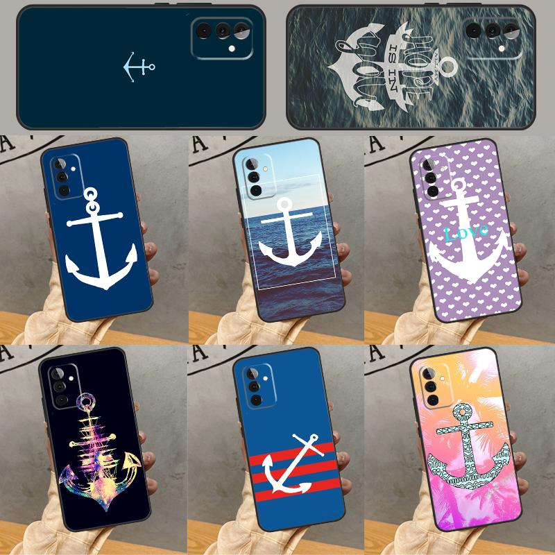 Nautical Anchor Boat Sea Case For Samsung Galaxy A34 A06 A05 A32 A16 A55 A36 A26 A54 A14 A22 A52 A35 A15 A53 A13 A56