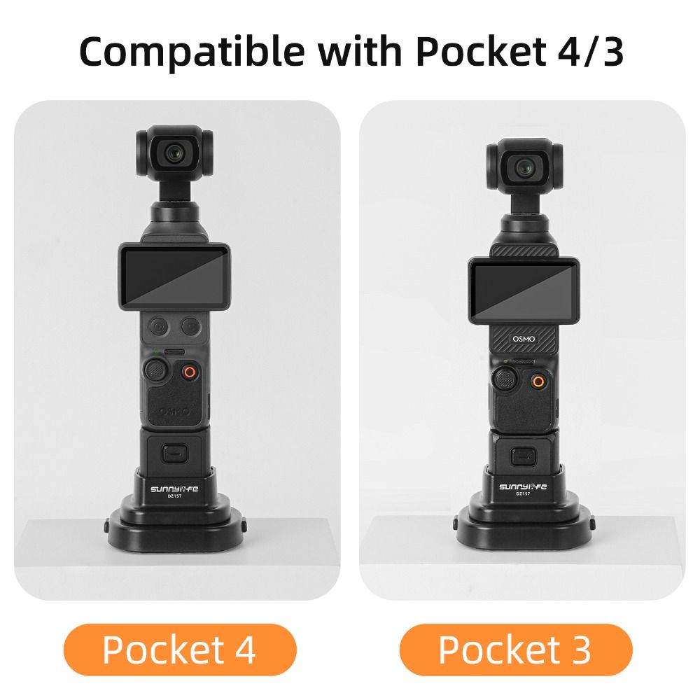 2-IN-1 Desktop Basis Afneembare Verlengbeugel voor DJI Osmo Pocket 4 3 Action Camera Accessoires